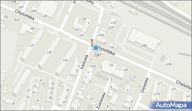 Gdynia, Chylońska, 131B, mapa Gdyni