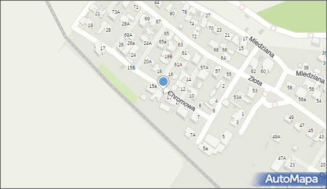 Gdynia, Chromowa, 15, mapa Gdyni