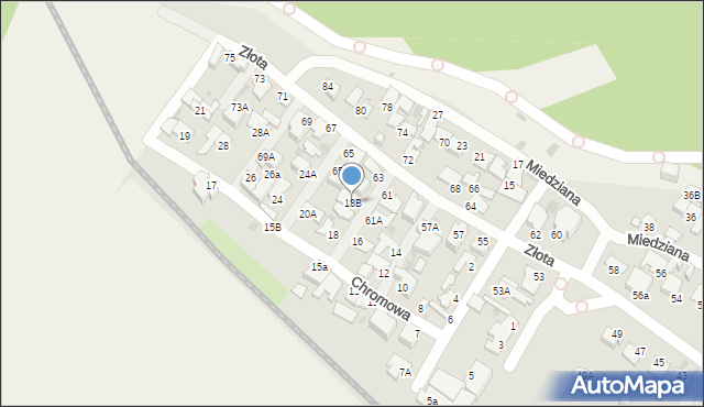 Gdynia, Chromowa, 18B, mapa Gdyni