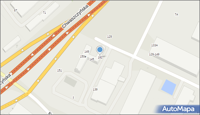 Gdynia, Chwaszczyńska, 141, mapa Gdyni