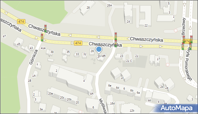 Gdynia, Chwaszczyńska, 27, mapa Gdyni