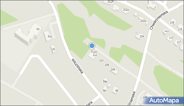 Gdynia, Chwarznieńska, 214, mapa Gdyni