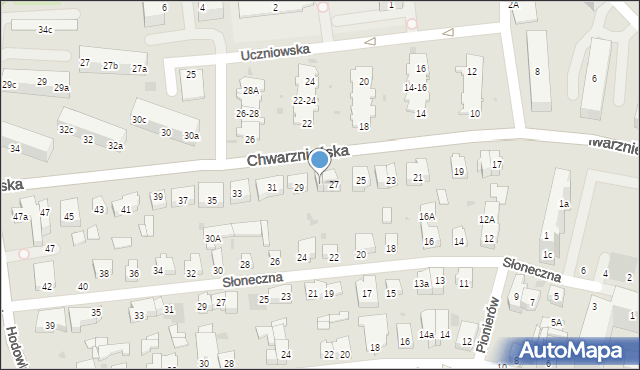 Gdynia, Chwarznieńska, 27a, mapa Gdyni