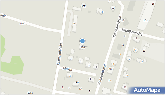 Gdynia, Chwarznieńska, 93G, mapa Gdyni