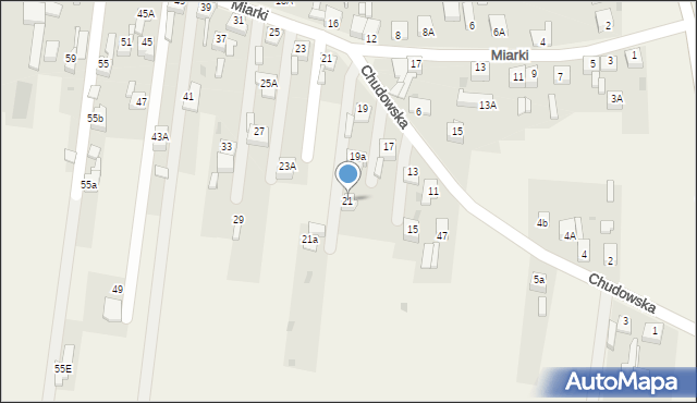 Gierałtowice, Chudowska, 21, mapa Gierałtowice