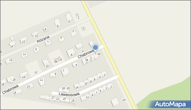 Głobino, Chabrowa, 1a, mapa Głobino