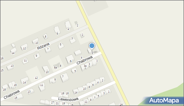 Głobino, Chabrowa, 2, mapa Głobino
