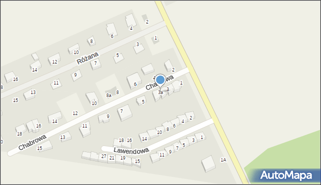 Głobino, Chabrowa, 3a, mapa Głobino