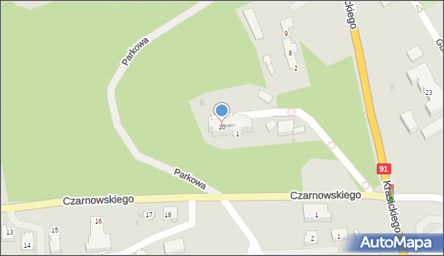 Gniew, Chałubińskiego Tytusa, 10, mapa Gniew