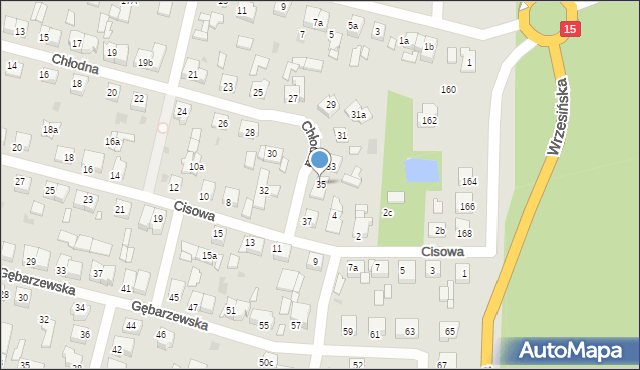 Gniezno, Chłodna, 35, mapa Gniezna