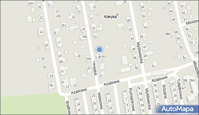 Gniezno, Chłopska, 25, mapa Gniezna