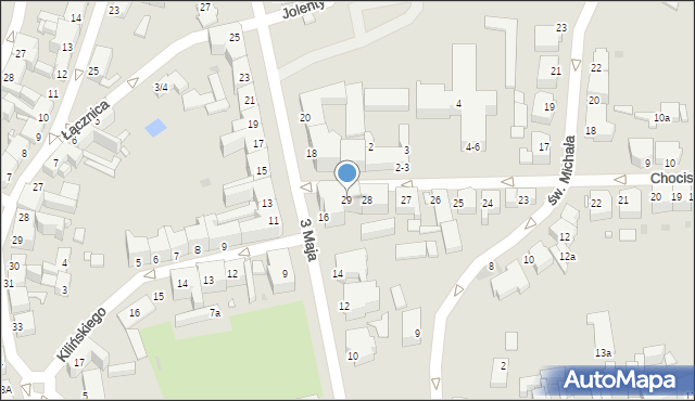 Gniezno, Chociszewskiego Józefa, 29, mapa Gniezna