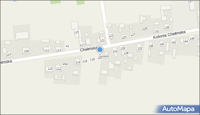 Gołaczewy, Chełmska, 120, mapa Gołaczewy