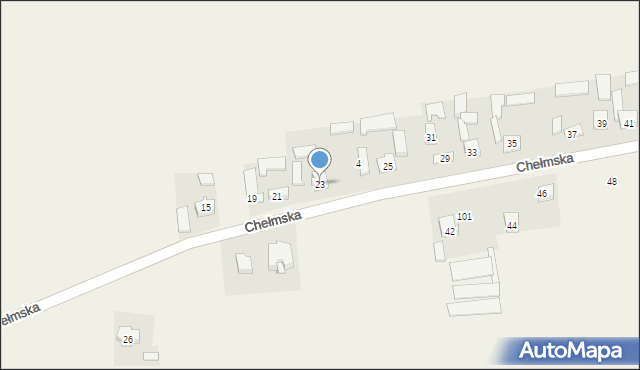 Gołaczewy, Chełmska, 23, mapa Gołaczewy