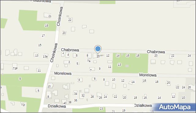Goławice Pierwsze, Chabrowa, 10, mapa Goławice Pierwsze