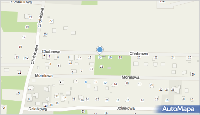 Goławice Pierwsze, Chabrowa, 14, mapa Goławice Pierwsze