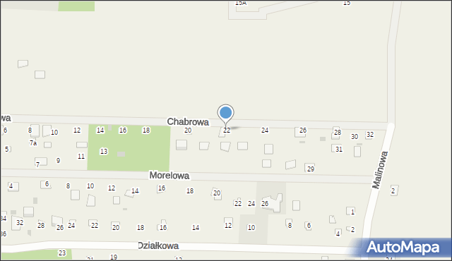 Goławice Pierwsze, Chabrowa, 22, mapa Goławice Pierwsze