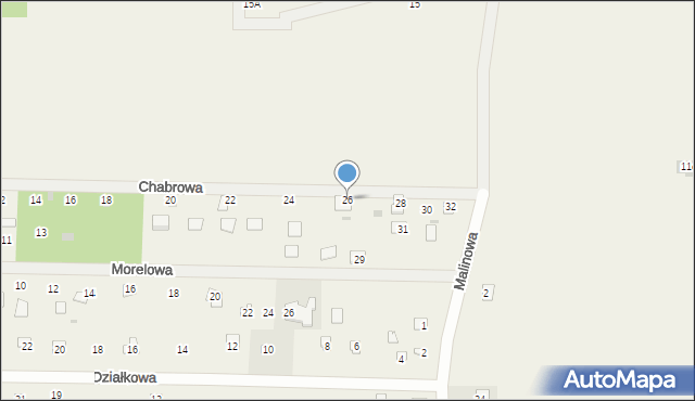 Goławice Pierwsze, Chabrowa, 26, mapa Goławice Pierwsze