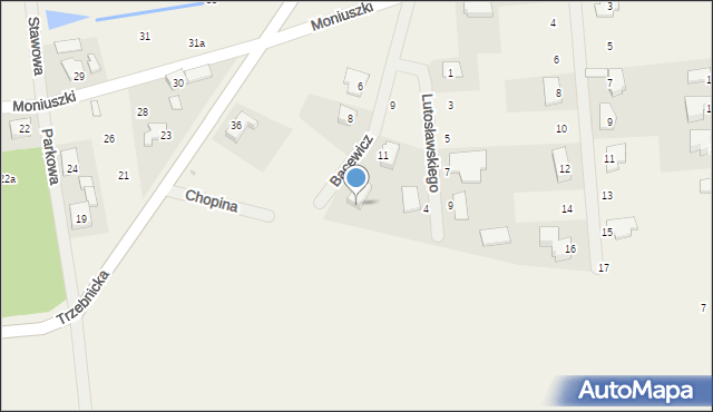 Golędzinów, Chopina Fryderyka, 5, mapa Golędzinów