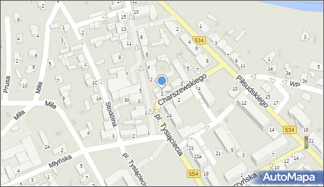 Golub-Dobrzyń, Charszewskiego Ignacego, ks., 1, mapa Golub-Dobrzyń