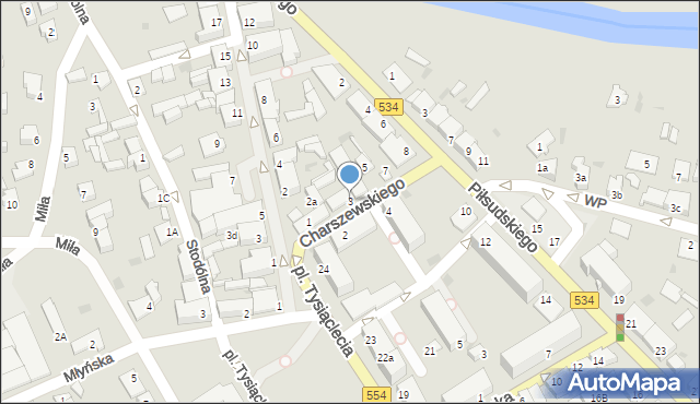 Golub-Dobrzyń, Charszewskiego Ignacego, ks., 3, mapa Golub-Dobrzyń