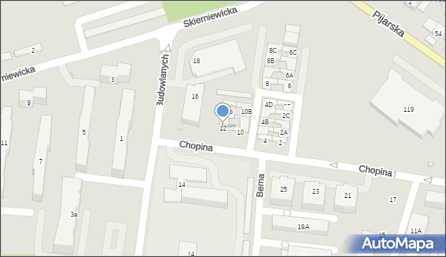 Góra Kalwaria, Chopina Fryderyka, 12, mapa Góra Kalwaria