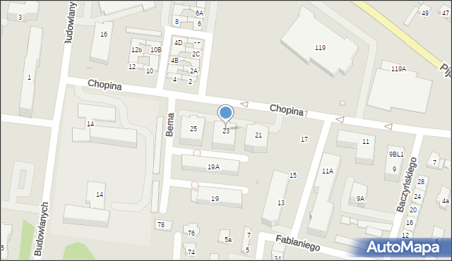 Góra Kalwaria, Chopina Fryderyka, 23, mapa Góra Kalwaria