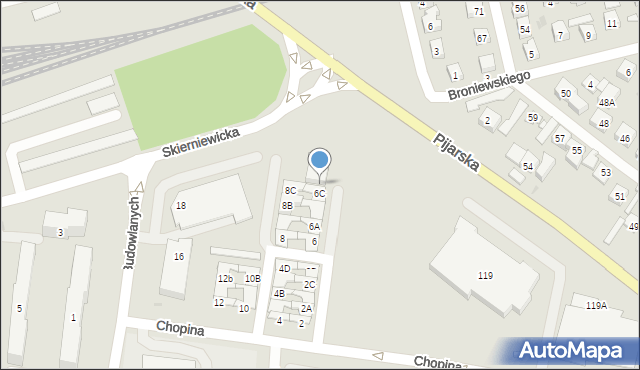 Góra Kalwaria, Chopina Fryderyka, 6d, mapa Góra Kalwaria