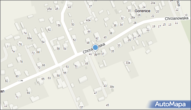Gorenice, Chrzanowska, 39, mapa Gorenice