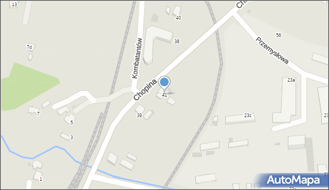 Gorlice, Chopina Fryderyka, 41, mapa Gorlic