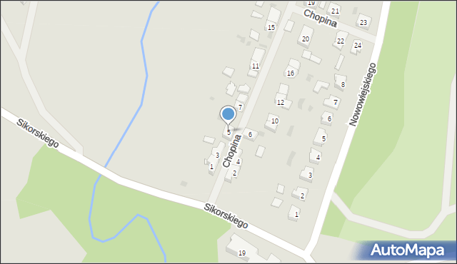 Górowo Iławeckie, Chopina Fryderyka, 5, mapa Górowo Iławeckie