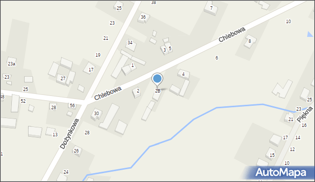 Gortatowo, Chlebowa, 2B, mapa Gortatowo