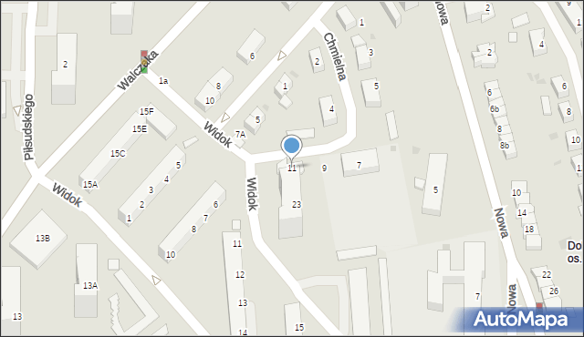 Gorzów Wielkopolski, Chmielna, 11, mapa Gorzów Wielkopolski