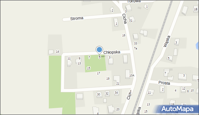 Gościcino, Chłopska, 5, mapa Gościcino
