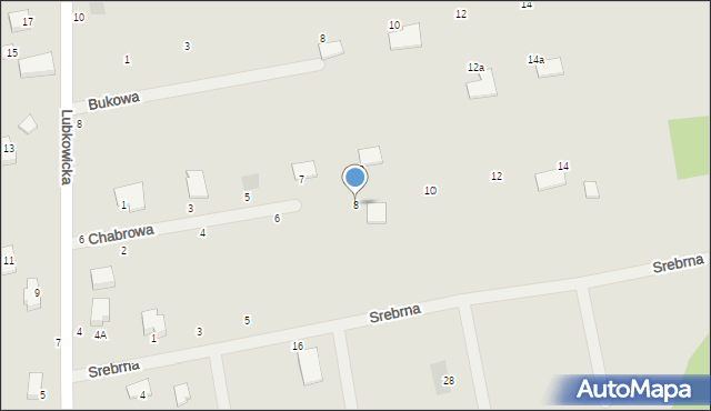 Gościno, Chabrowa, 8, mapa Gościno