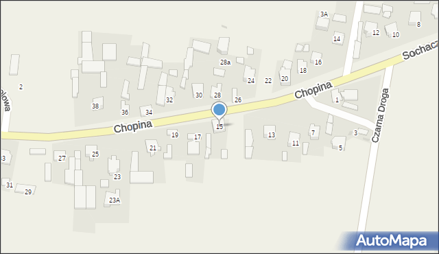 Grądy, Chopina Fryderyka, 15, mapa Grądy