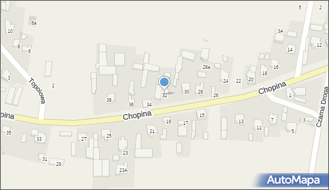 Grądy, Chopina Fryderyka, 32, mapa Grądy
