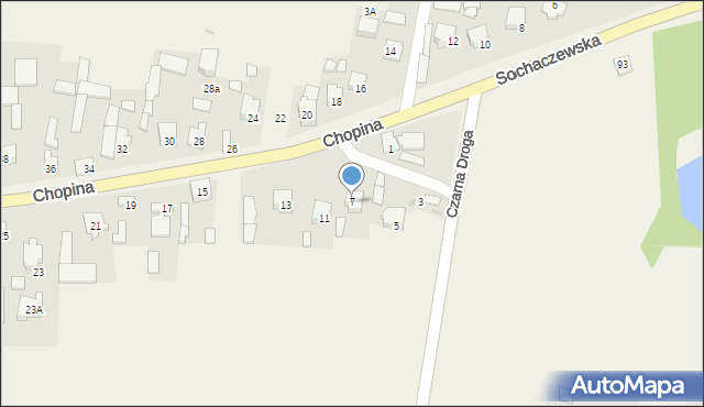 Grądy, Chopina Fryderyka, 7, mapa Grądy