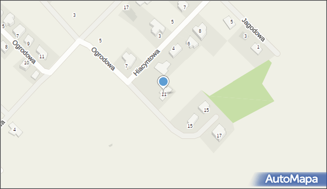 Grębocin, Chabrowa, 11, mapa Grębocin