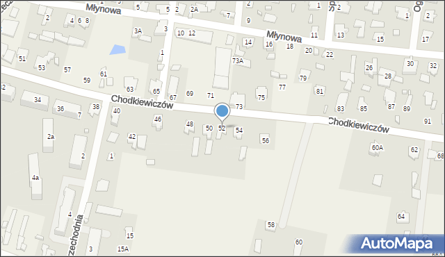 Gródek, Chodkiewiczów Aleksandra i Grzegorza, 52, mapa Gródek