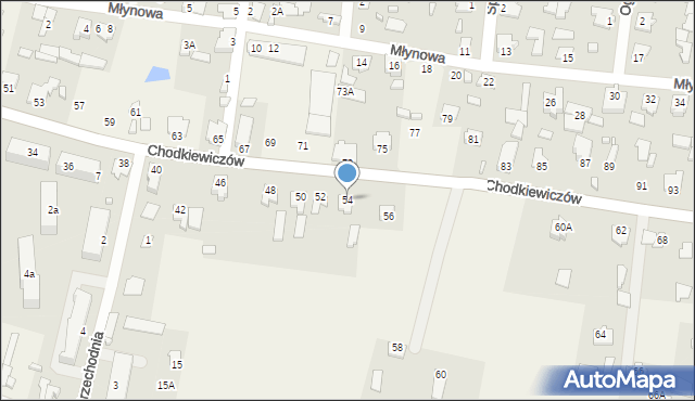 Gródek, Chodkiewiczów Aleksandra i Grzegorza, 54, mapa Gródek