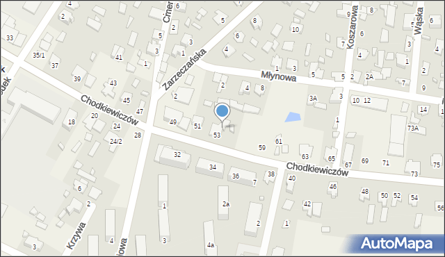 Gródek, Chodkiewiczów Aleksandra i Grzegorza, 55, mapa Gródek