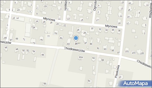 Gródek, Chodkiewiczów Aleksandra i Grzegorza, 85, mapa Gródek