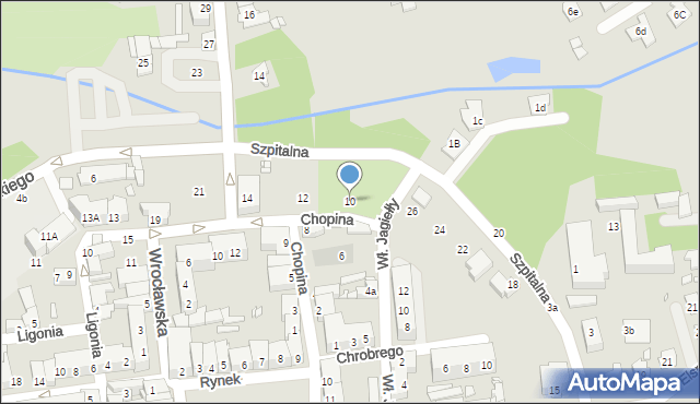 Grodków, Chopina Fryderyka, 10, mapa Grodków