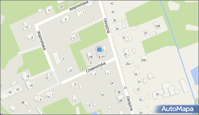 Grodzisk Mazowiecki, Chełmińska, 4, mapa Grodzisk Mazowiecki