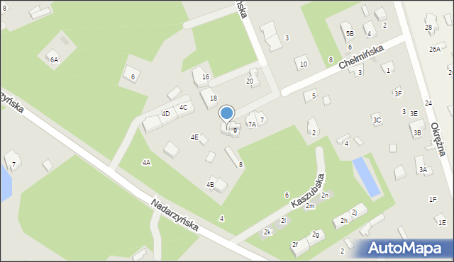 Grodzisk Mazowiecki, Chełmińska, 9A, mapa Grodzisk Mazowiecki