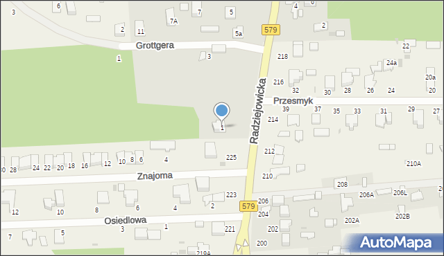 Grodzisk Mazowiecki, Chełmońskiego Jana, 1, mapa Grodzisk Mazowiecki