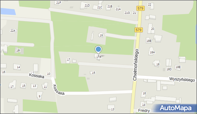 Grodzisk Mazowiecki, Chełmońskiego Jana, 17A, mapa Grodzisk Mazowiecki