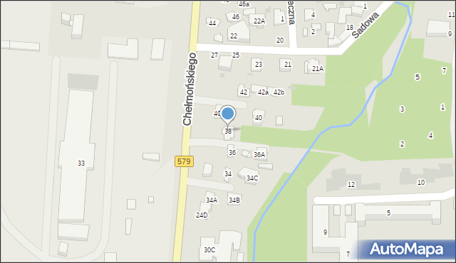 Grodzisk Mazowiecki, Chełmońskiego Jana, 38, mapa Grodzisk Mazowiecki
