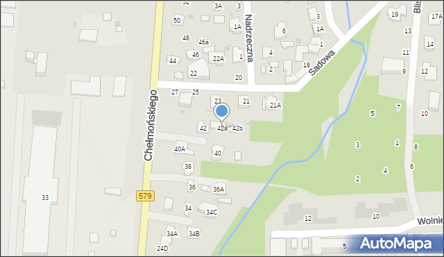 Grodzisk Mazowiecki, Chełmońskiego Jana, 42a, mapa Grodzisk Mazowiecki